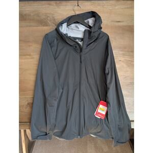The North Face All Weather Jacket Mens 2XL Black Mesh Lined Hooded Full Zip NWT